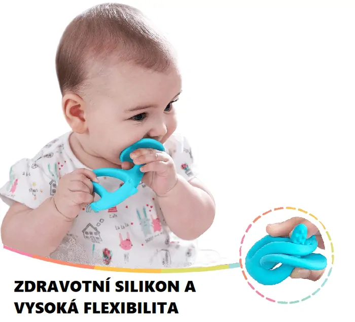 Hryzátko Mömbella Dancing Elephant - Lemon